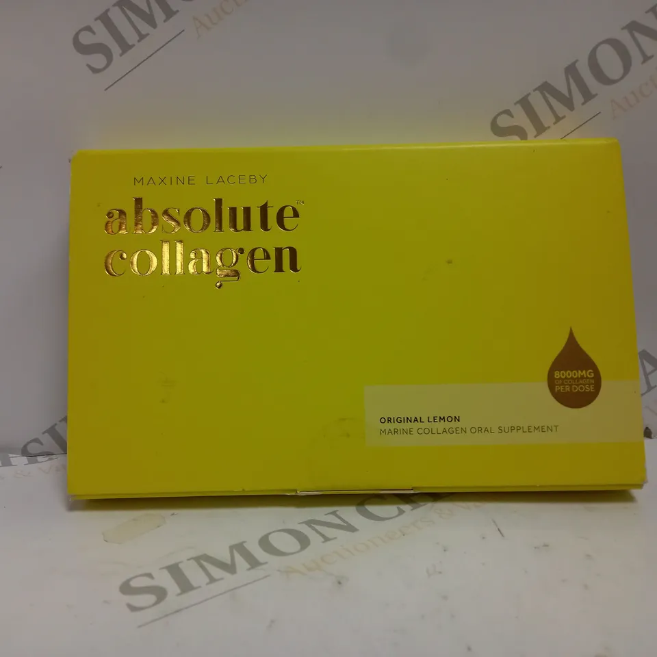 BOXED MAXINE LACEBY ABSOLUTE COLLAGEN FOOD SUPPLEMENT - ORIGINAL LEMON 140ML