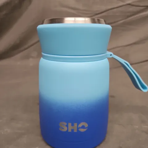 GRADIENT BLUE INSULATED WATER BOTTLE WITH STRAP