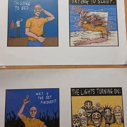 TWO ASSORTED GONE PLACE PRINTS
