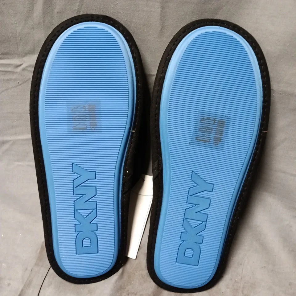 DKNY MEN'S SLIPPER MULE – BLACK, UK 9-10 (EU 43-44)