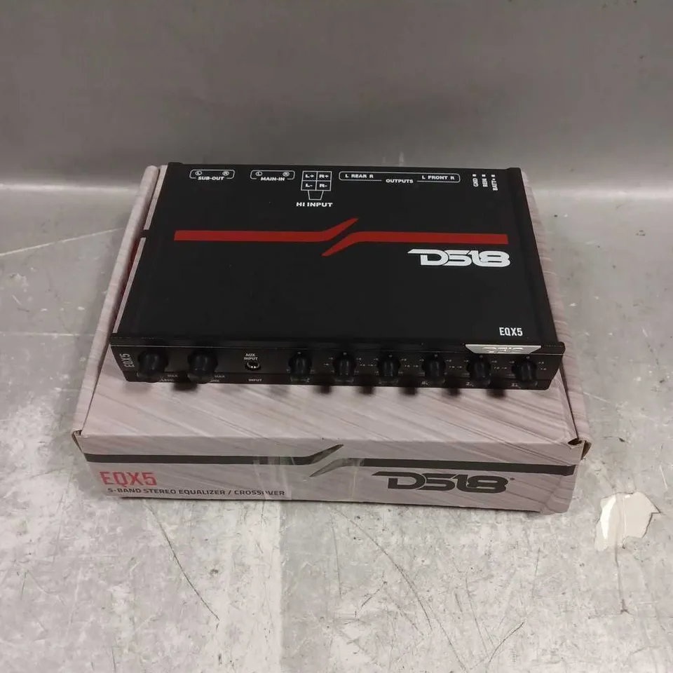 BOXED DS18 5-BAND STEREO EQUALIZER 