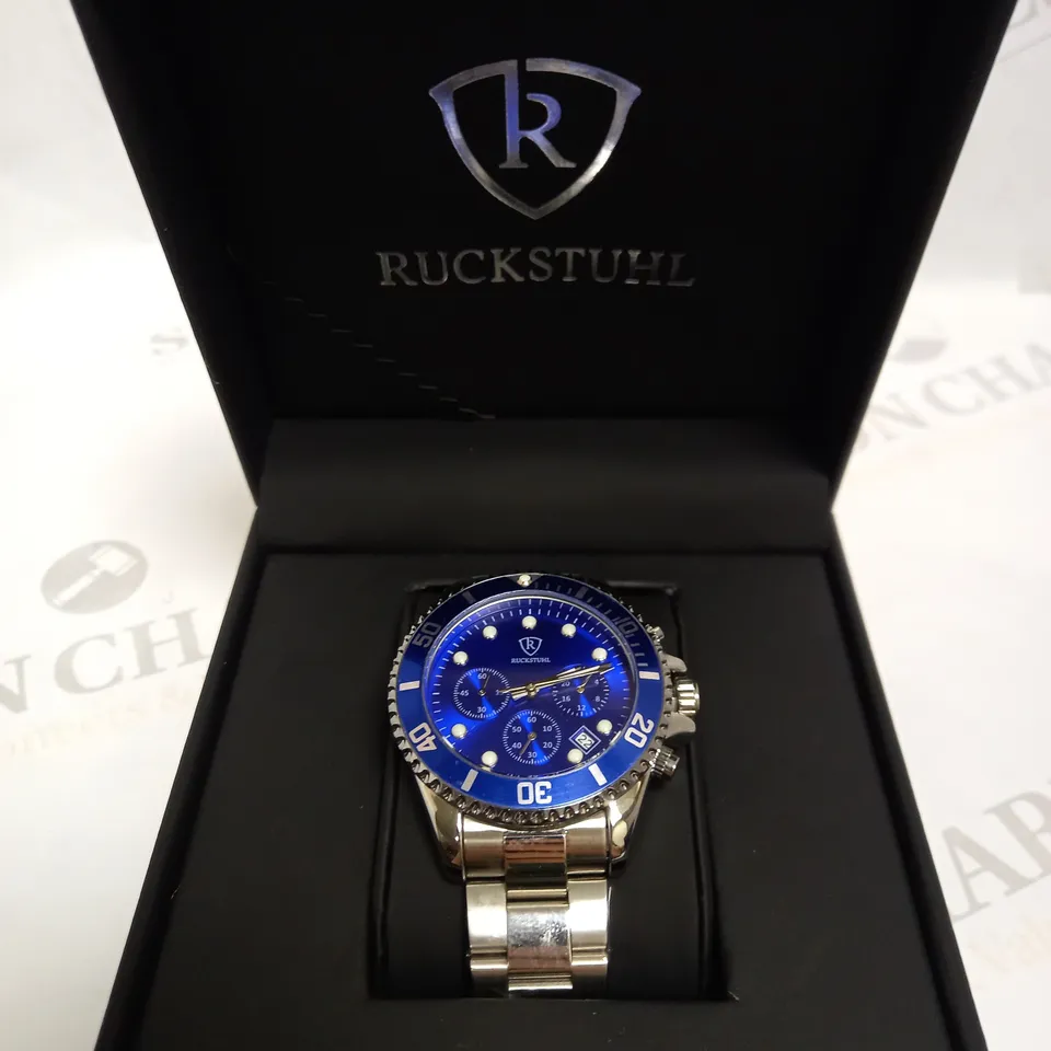 RUCKSTUHL CHRONOGRAPH STYLE BRACELET STRAP WRISTWATCH