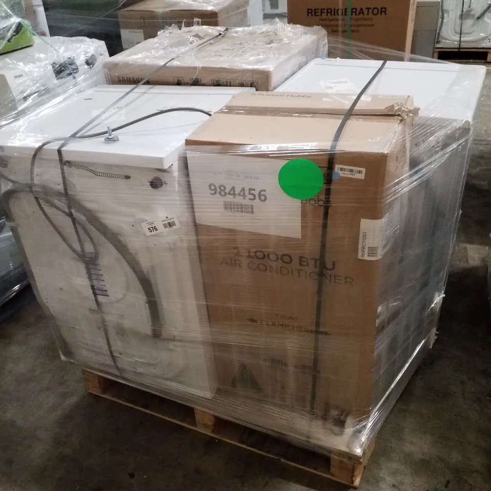 PALLET OF APPROXIMATELY 4 UNPROCESSED RAW RETURN WHITE GOODS TO INCLUDE;