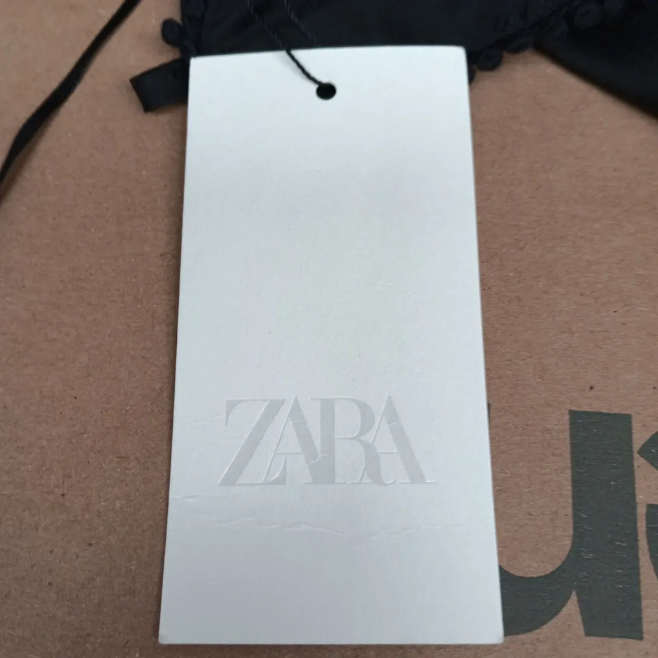 ZARA BLACK SATIN SLIP DRESS, XL (EU SIZE XL)