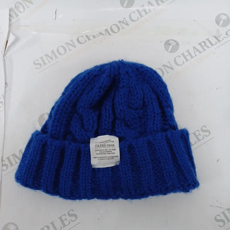 FIAXING FASHION BLUE SOFT BEANIE