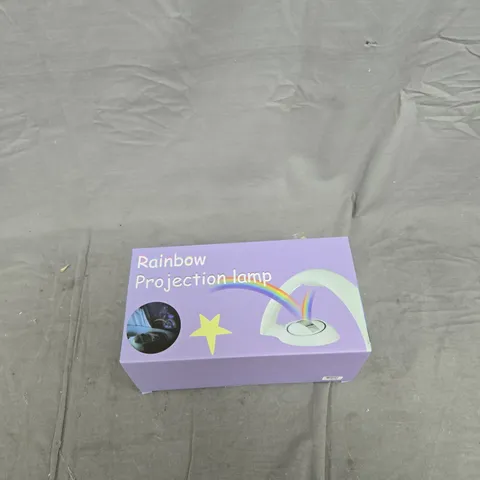 BOX OF APPROXIMATELY 12 ASSORTED ITEMS TO INCLUDE: RAINBOW PROJECTION LAMP AND LINT REMOVER