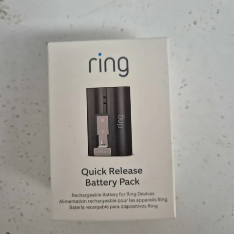 RING QUICK RELEASE BATTERY PACK