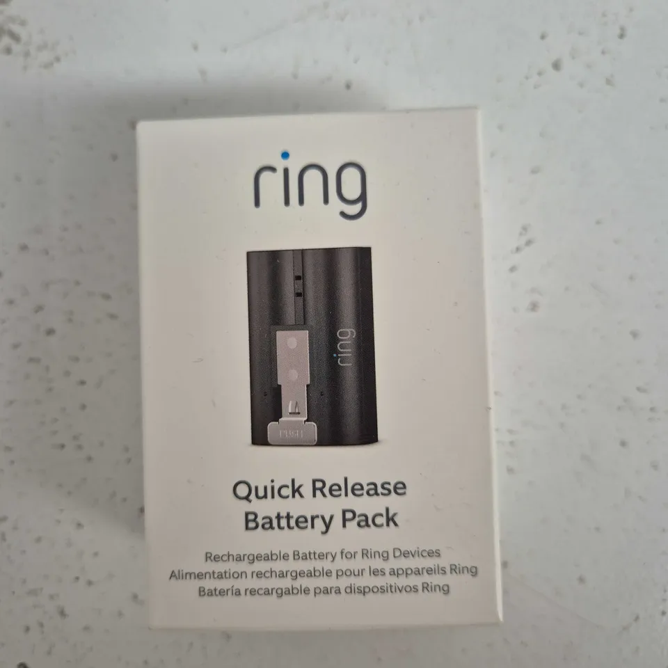RING QUICK RELEASE BATTERY PACK