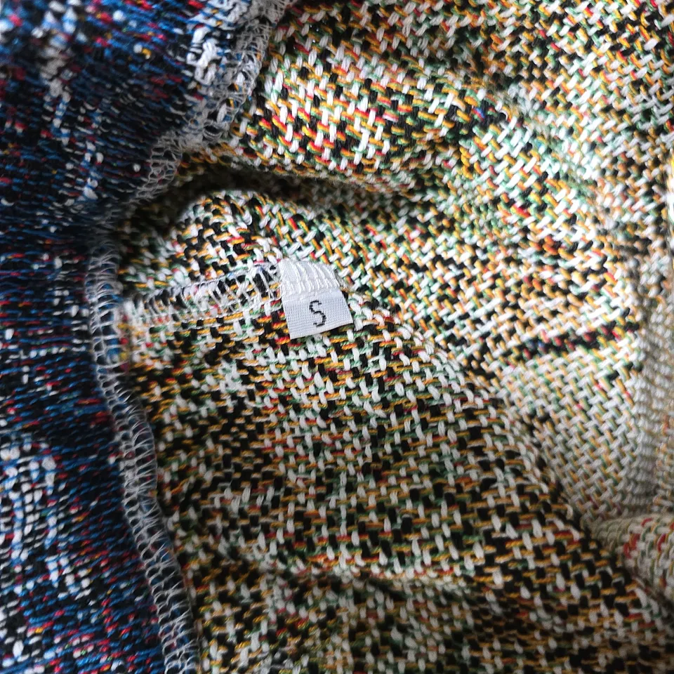 EPISODES MULTICOLOUR KNIT HOODIE JACKET – CAR PRINT, SIZE S (UK SMALL)