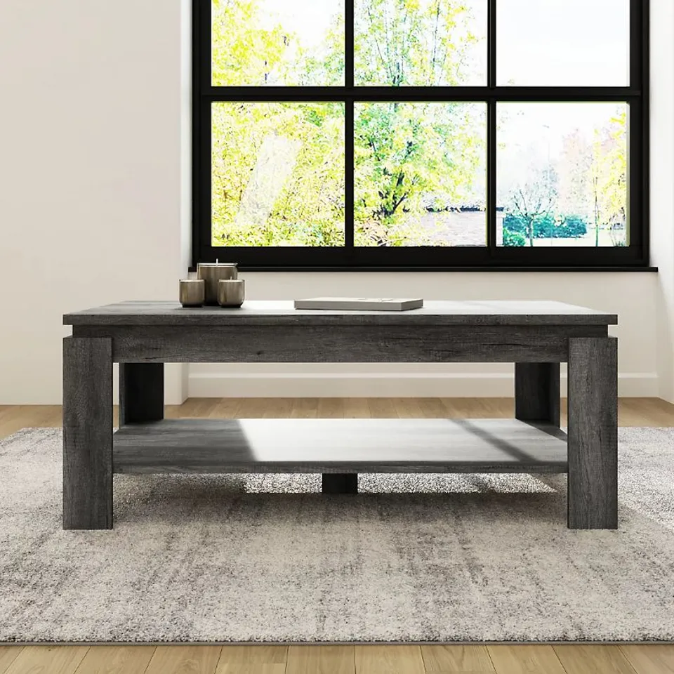 BOXED GFW CANYON COFFEE TABLE - CHARCOAL GREY (1 BOX)