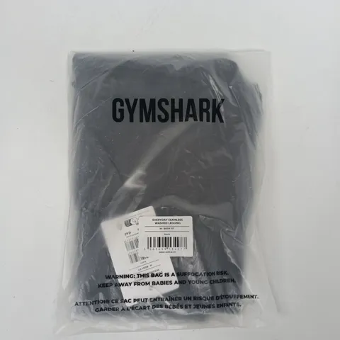 BAGGED GYMSHARK EVERYDAY SEAMLESS WASHED LEGGINGS IN BLACK SIZE MEDIUM