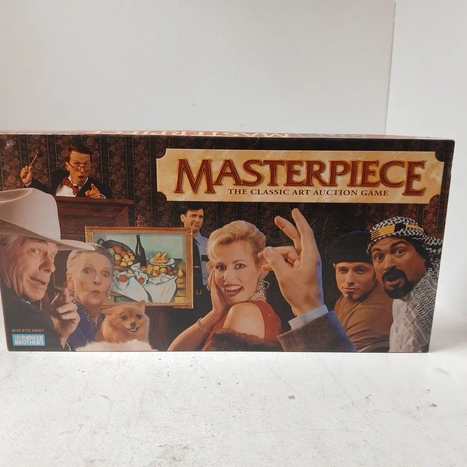 MASTERPIECE: THE CLASSIC ART AUCTION GAME – BOXED (PARKER BROTHERS)