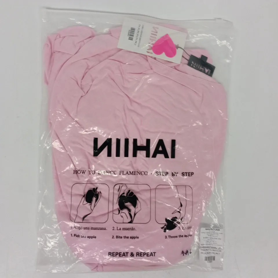 BAGGED NIIHAI CHARLI DRESS IN CANDY FLOSS SIZE SMALL