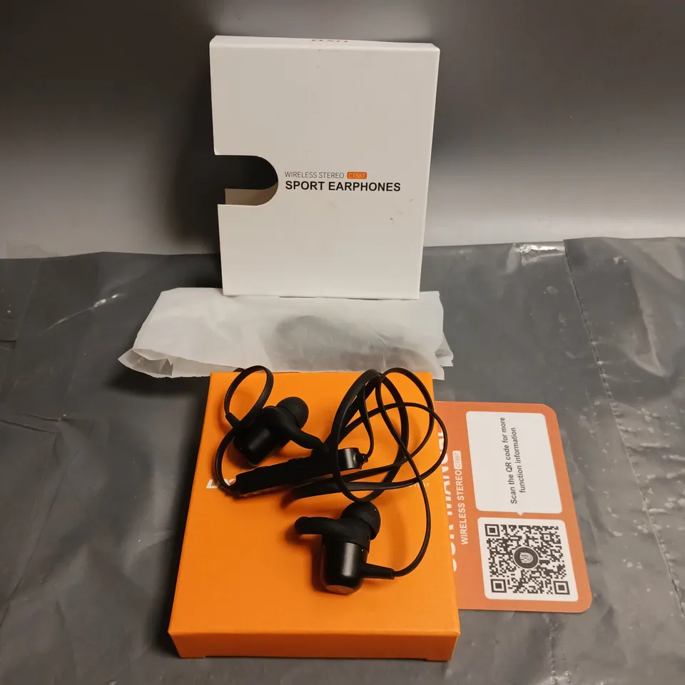 UXD WIRELESS STEREO EARPHONES CT887 IPX7 WATERPROOF AND SWEATPROOF