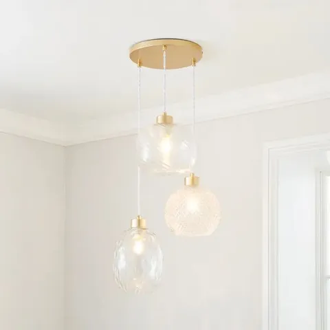 BOXED ELODIE 3 LIGHT CLUSTER CEILING LIGHT