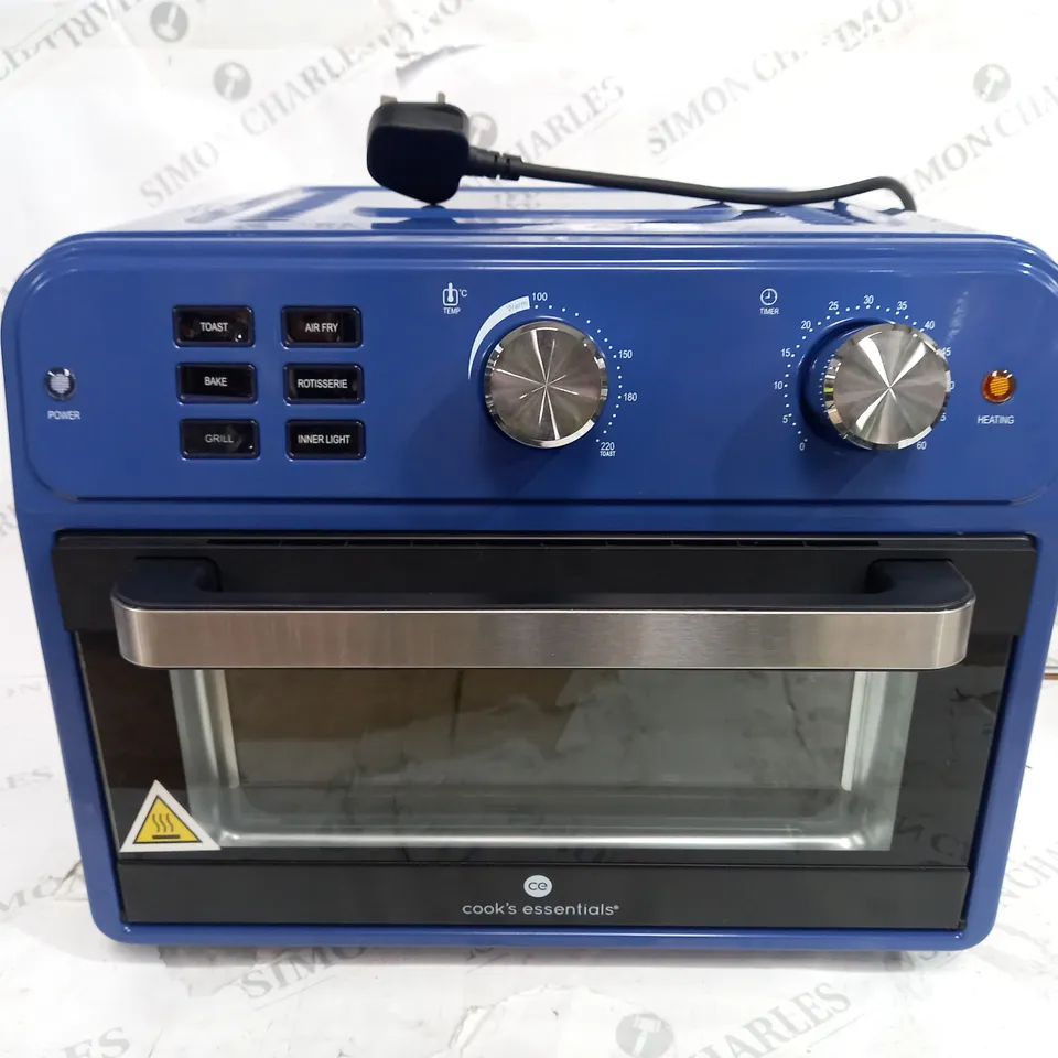 BOXED COOK'S ESSENTIAL 21-LITRE AIRFRYER OVEN IN NAVY 