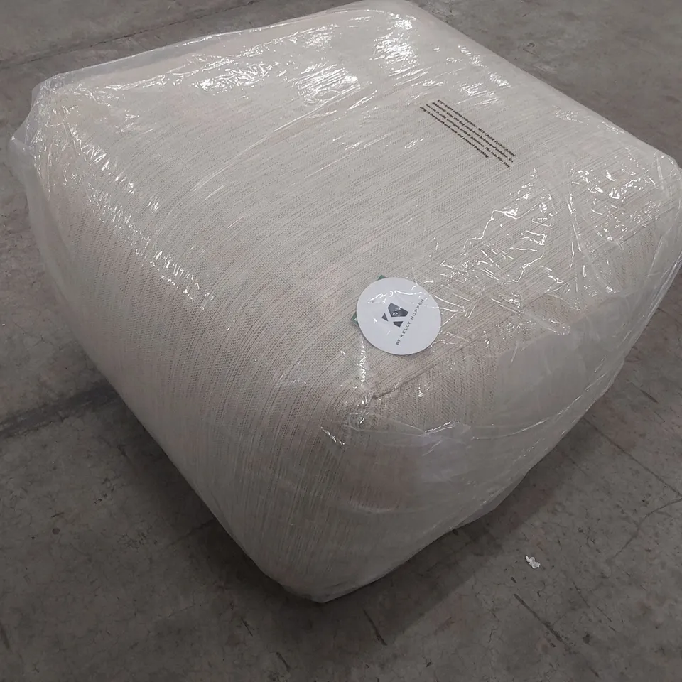 BOXED BRAND NEW KELLY HOPPEN NATURAL FABRIC POUFFE