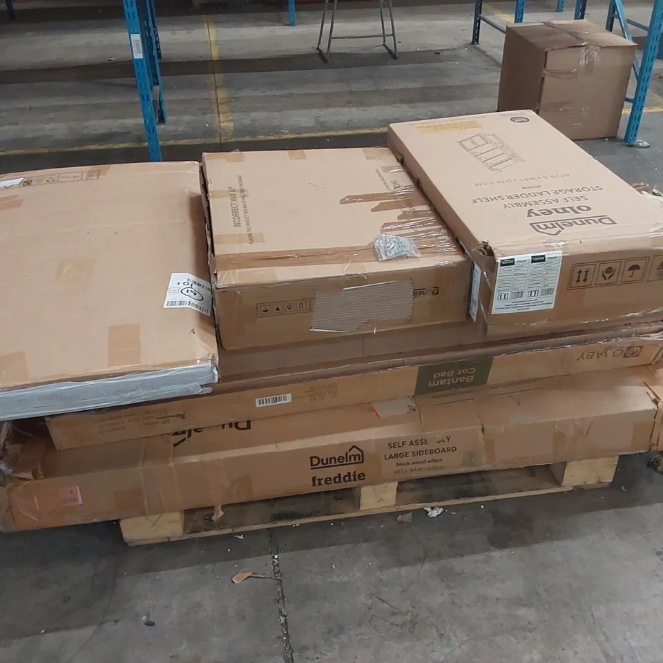 PALLET OF ASSORTED FURNITURE PARTS 