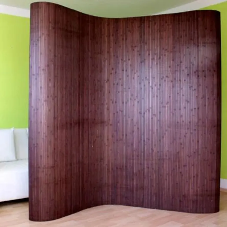 BAGGED INNSBRUCK 1 PANEL ROOM DIVIDER IN DARK BROWN