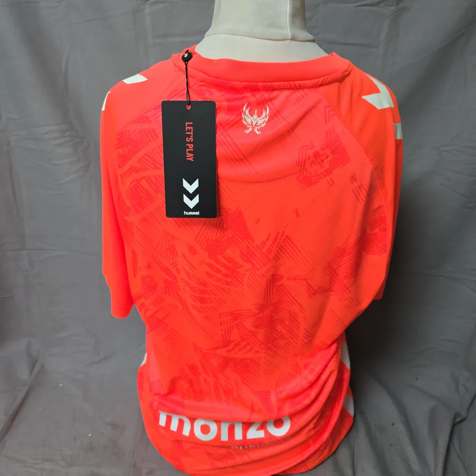 COVENTRY CITY FC FOOTBALL AWAY SHIRT BY HUMMEL – MONZO SPONSOR – SIZE L – SIGNED