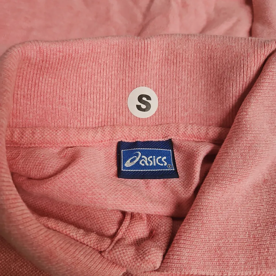 ASICS PINK POLO SHIRT – SHORT SLEEVE, SIZE S 