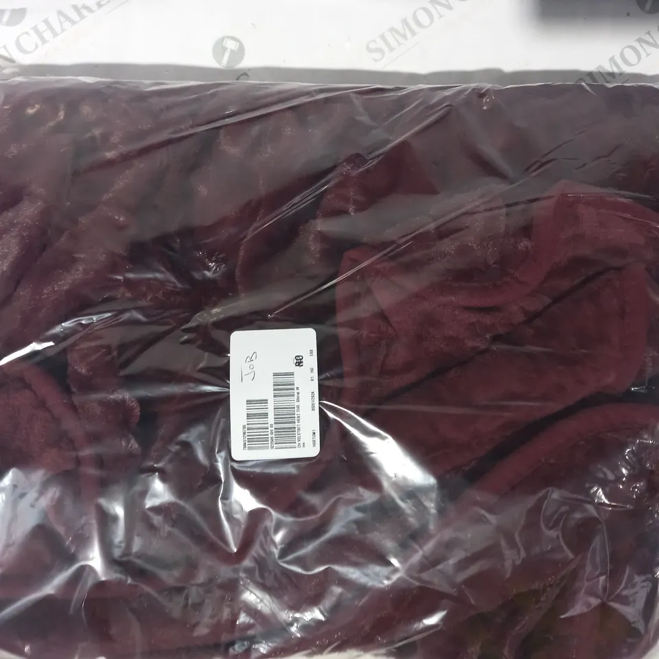 COZEE HOME VELVETSOFT HEATED THROW IN SHIRAZ WINE