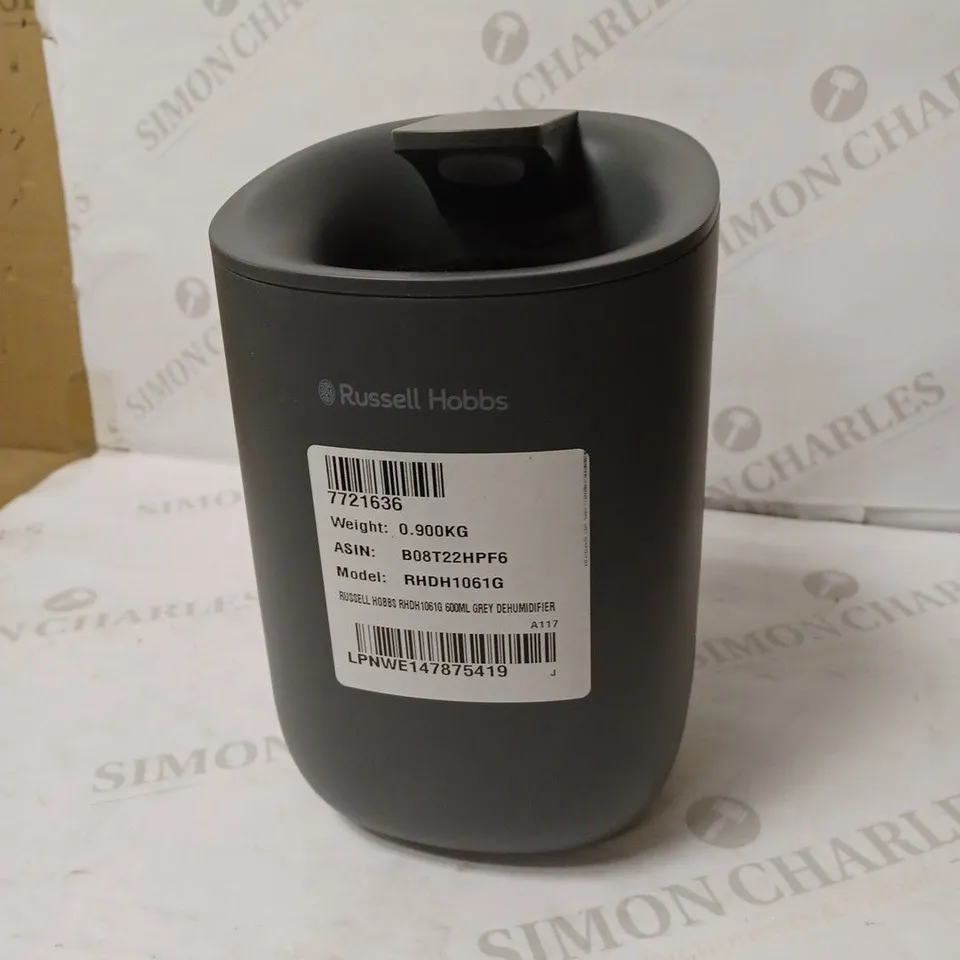 VAX CORDLESS BLADE 24V RUSSELL HOBBS RHDH1061G 600ML GREY DEHUMIDIFIER