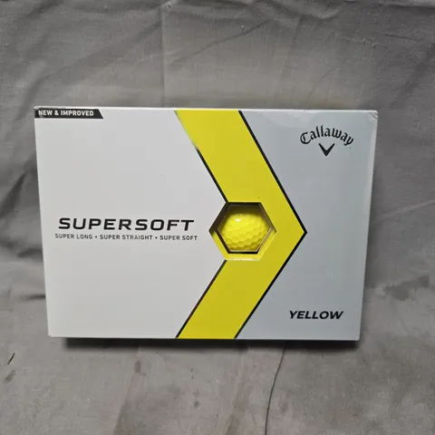 CALLAWAY SUPERSOFT YELLOW GOLF BALLS 12-PACK