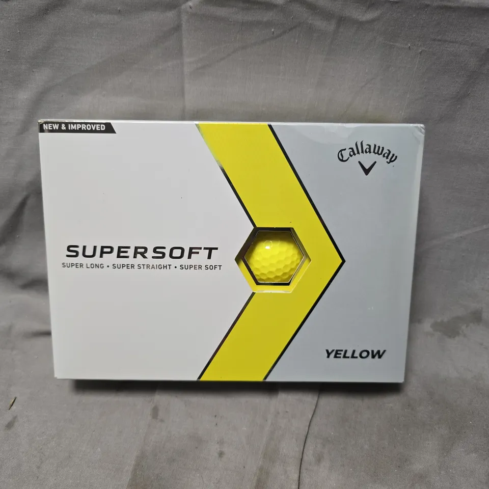 CALLAWAY SUPERSOFT YELLOW GOLF BALLS 12-PACK