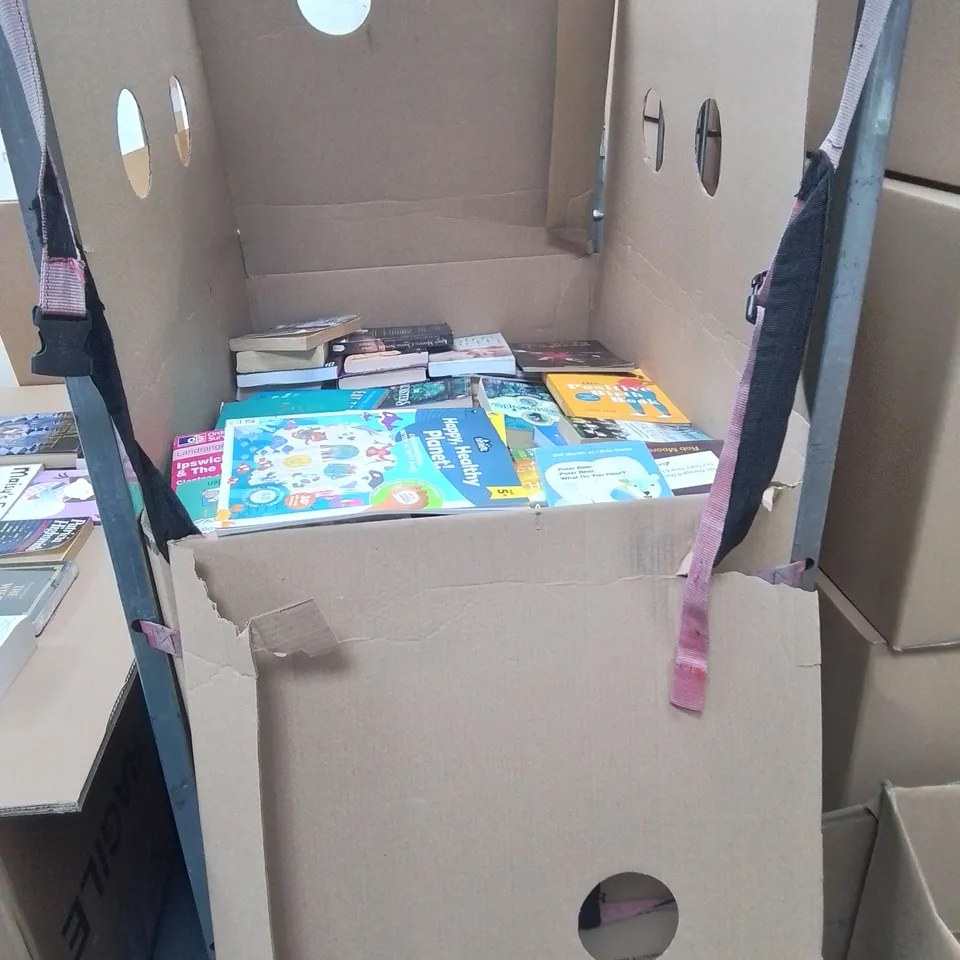 LARGE QUANTITY OF ASSORTED BOOKS TO INCLUDE GERIATRIC MEDICINE, THE TALES OF BEETLE THE BARD AND VARIOUS CHILDREN'S BOOKS