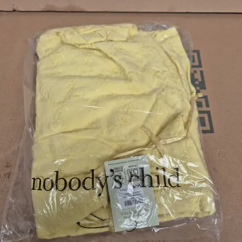 NOBODY'S CHILD MELISSA MIDI DRESS – YELLOW, UK 12 