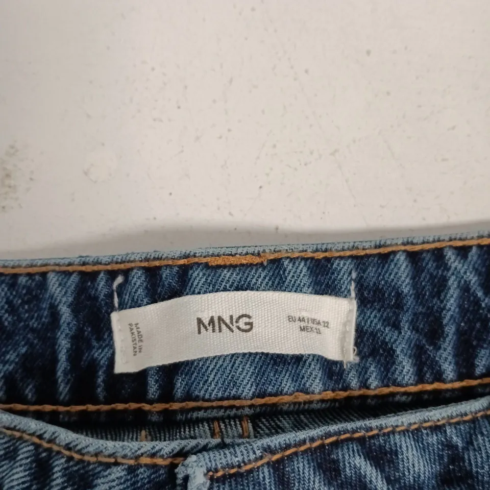 MNG JEANS – BALLOON MID‑WAIST, LOOSE DENIM, UK16 (EU44) 