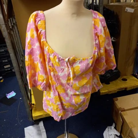 PINK AND ORANGE TOP