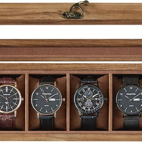 BOXED SONGMICS WATCH BOX WITH 6 SLOTS