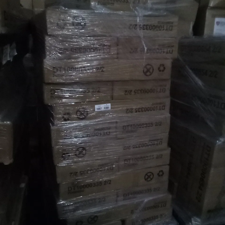 PALLET OF ASSORTED BOXED DINING TABLE PARTS
