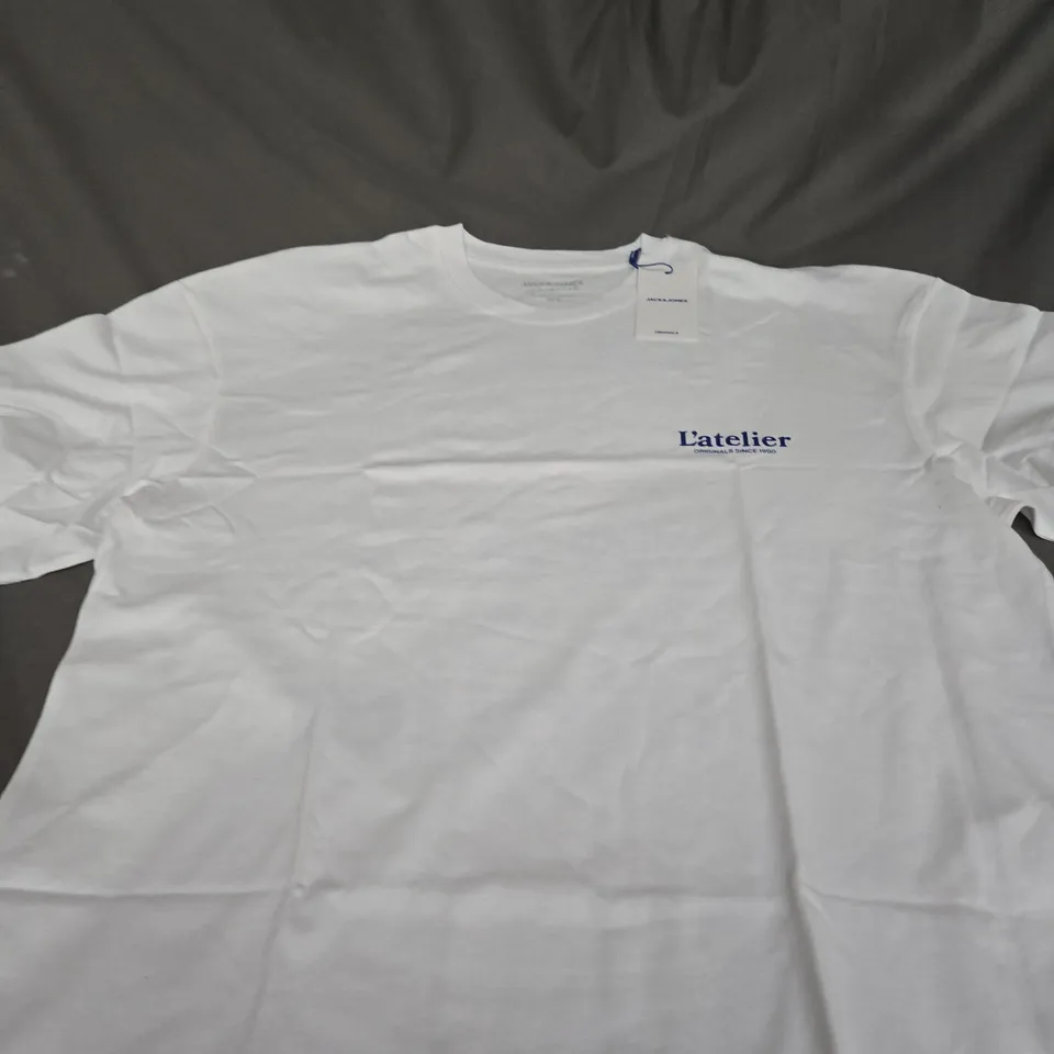 JACK AND JONES GRAPHIC CASUAL T-SHIRT SIZE L