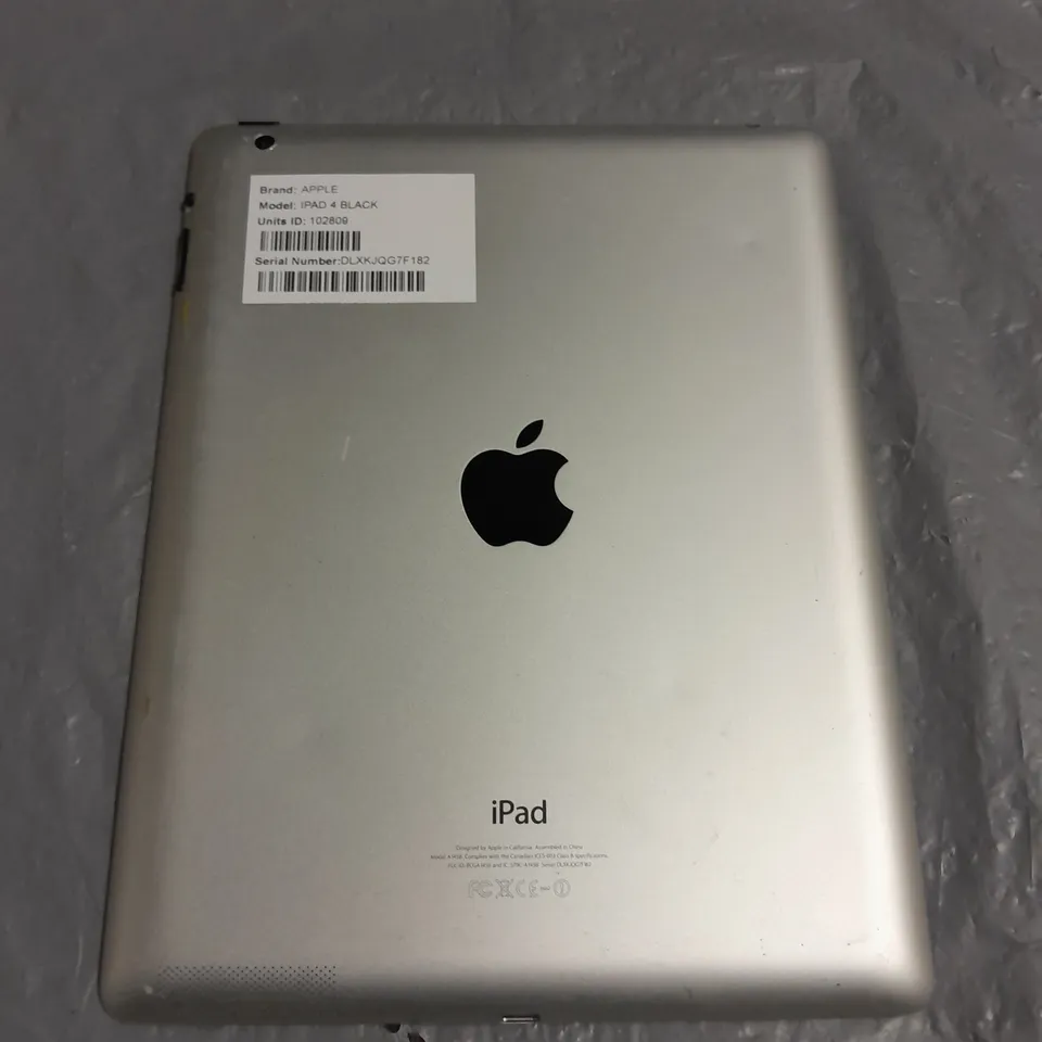 UNBOXED APPLE IPAD 4 - A1458