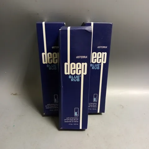 3 BOXED DOTERRA DEEP BLUE RUB 120ML