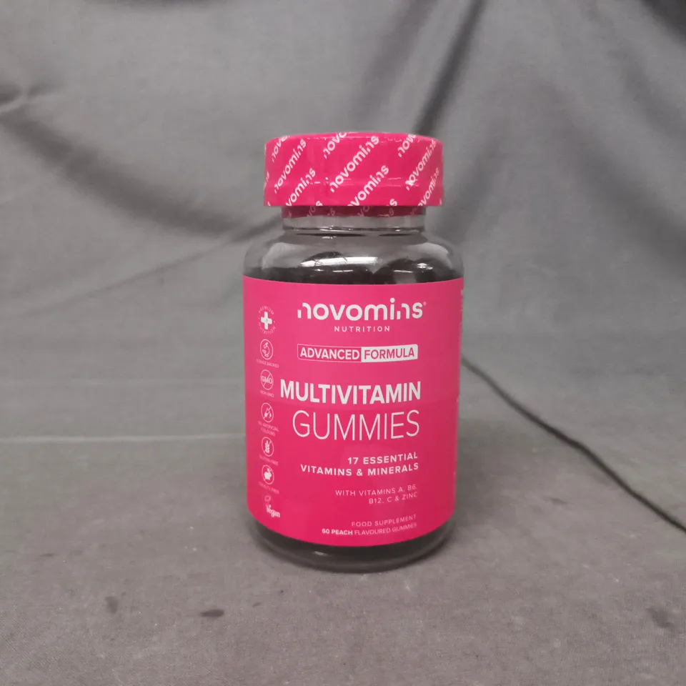 NOVOMINS MULTIVITAMIN GUMMIES (60 PEACH FLAVOURED GUMMIES)