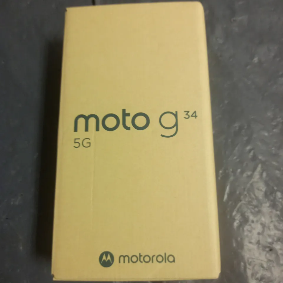 BOXED MOTO G 34 5G 128GB MOBILE PHONE IN CHARCOAL BLACK - XT2363