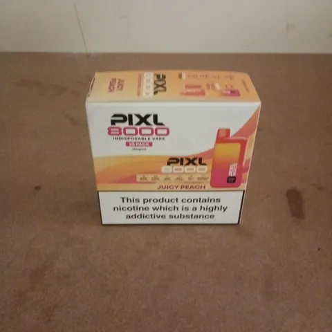 BOXED PIXL 8000 INDISPOSABLE 5 PACK JUICY PEACH