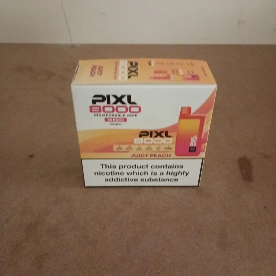 BOXED PIXL 8000 INDISPOSABLE 5 PACK JUICY PEACH