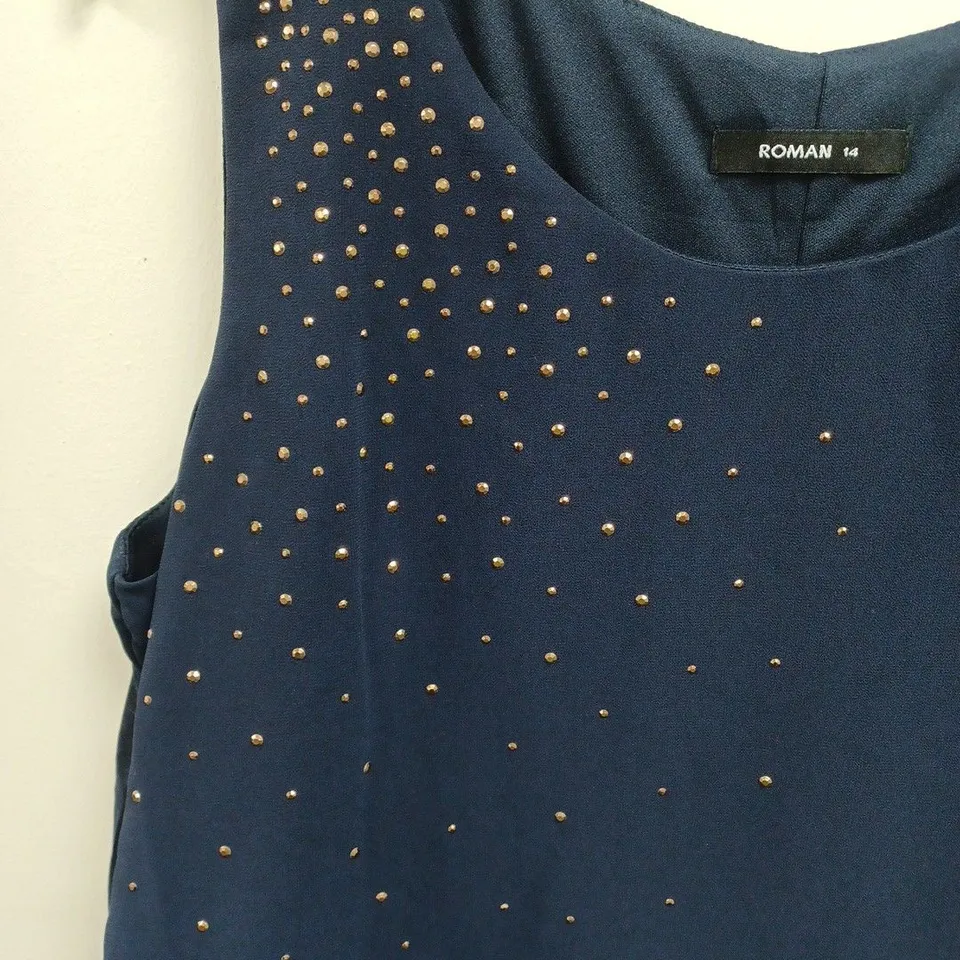 ROMAN MIDNIGHT HOTFIX DRESS - 14