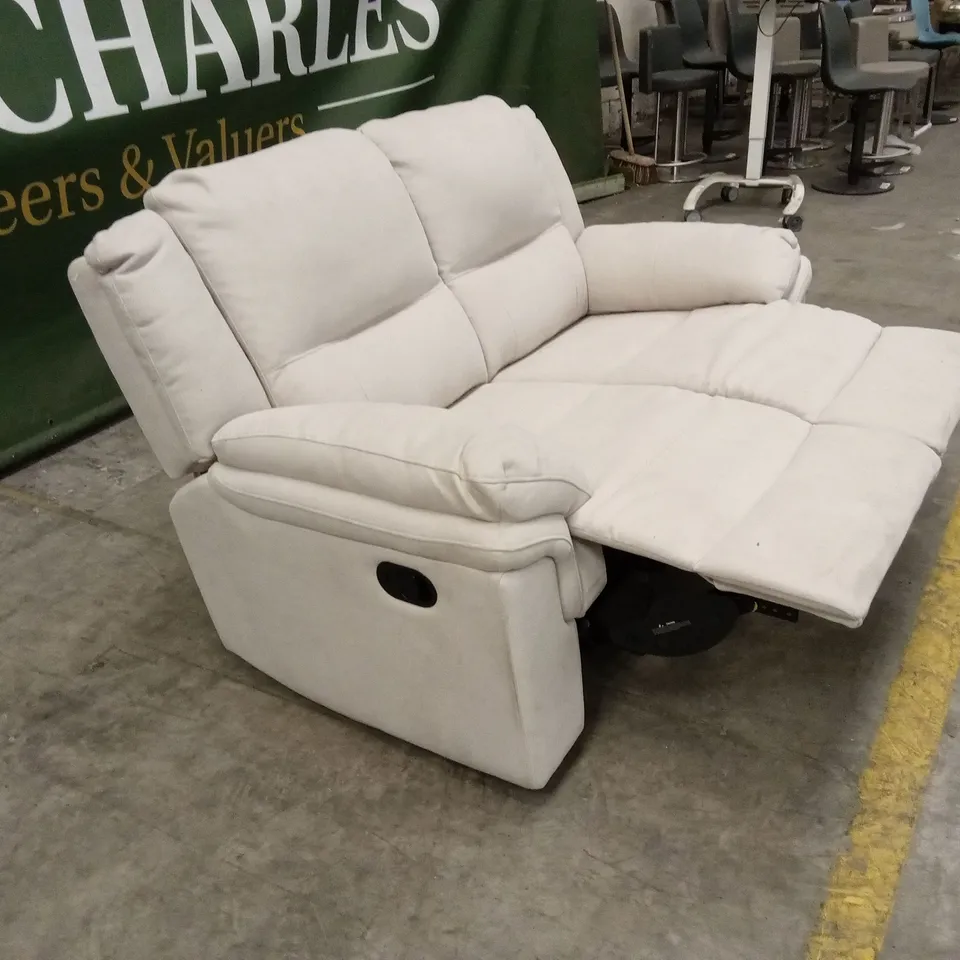 ALBION FABRIC 2 SEATER HIGH BACK MANUAL RECLINER SOFA RRP £579