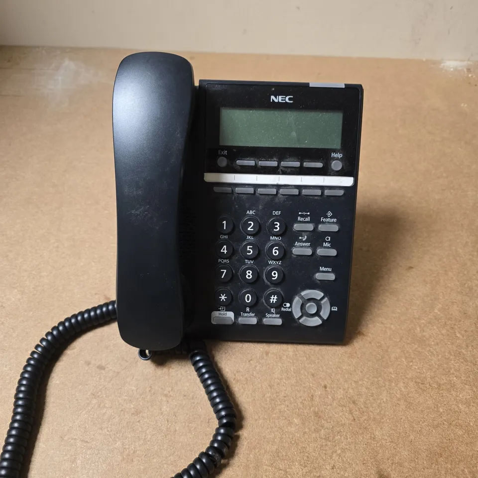 APPROXIMATELY 15 ASSORTED NEC IP PHONES IN BLACK - COLLECTION ONLY