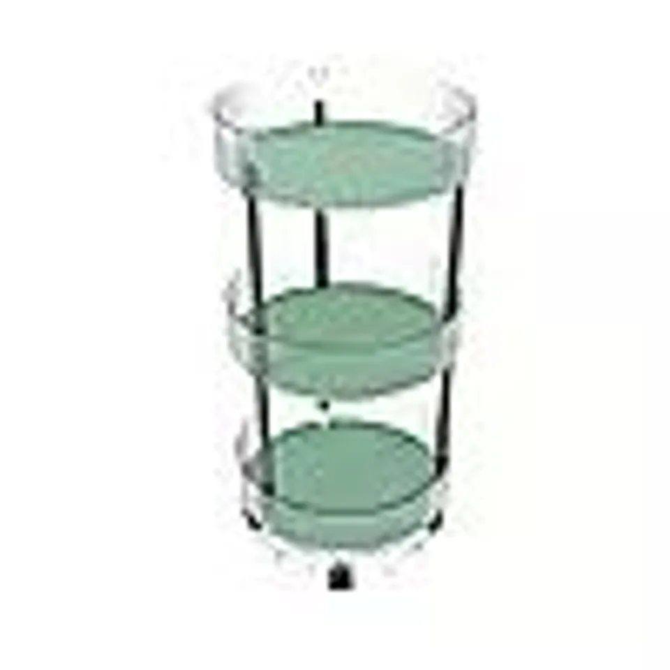 SARA DAVIES 3 TIER FLUTED TROLLEY WITH SILLICONE LINERS