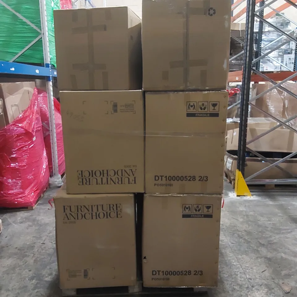 PALLET OF INCOMPLETE FURNITURE PARTS 