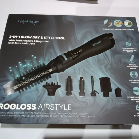 BOXED REVAMP PROGLOSS AIRSTYLE 2-IN-1 BLOW DRY & STYLE TOOL
