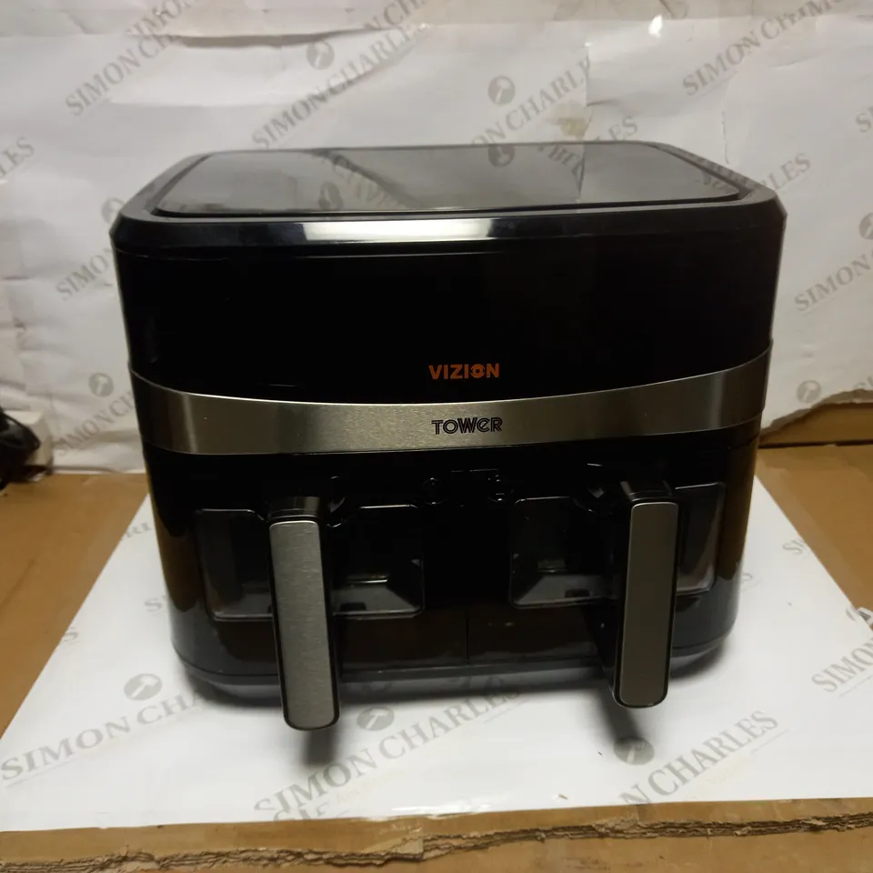 TOWER, T17100, VORTX VIZION 9L DUAL BASKET AIR FRYER