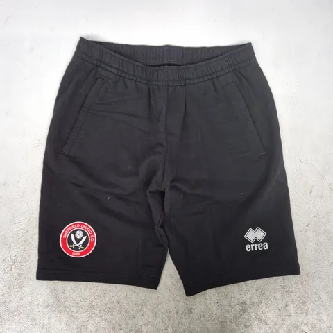 SHEFFIELD UNITED FC 1889 SHORTS IN BLACK SIZE MEDIUM